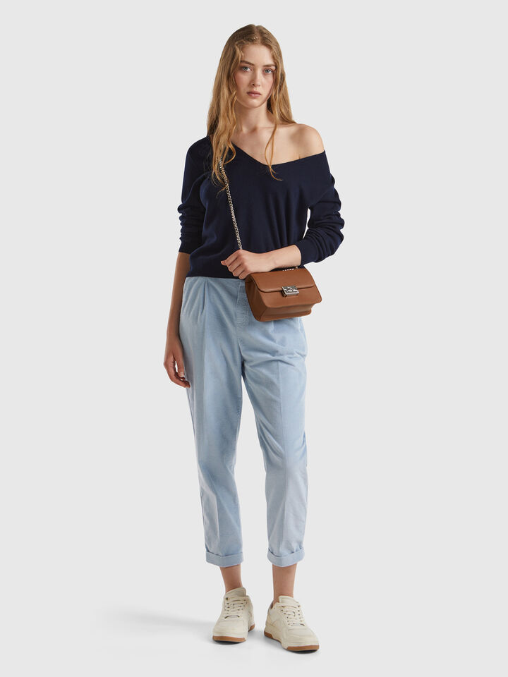 V NECK SWEATER L/S Women image number 3